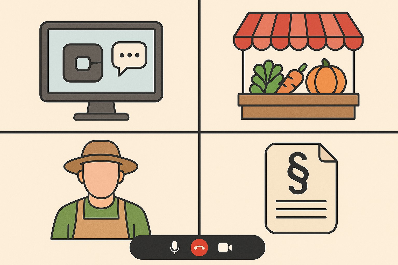 Τηλεδιάσκεψη για τις Λαϊκές Αγορές